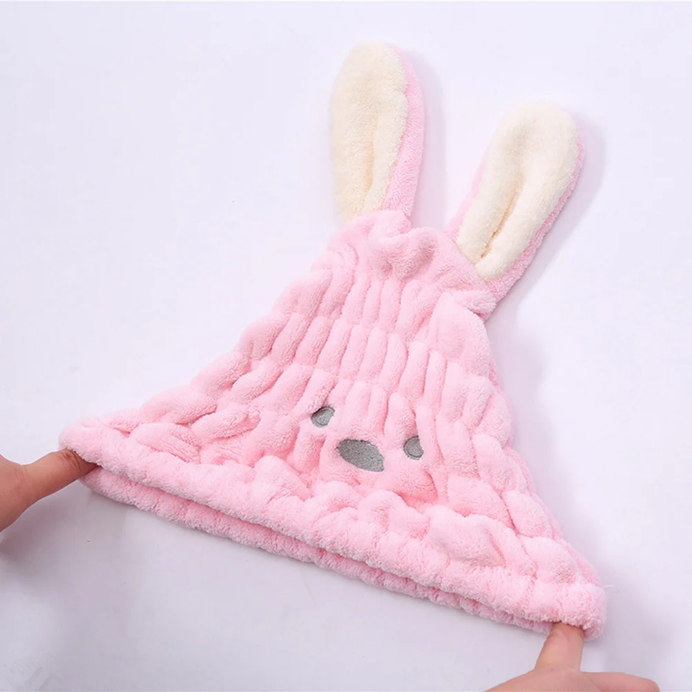 

Cartoon Dry Hair Hat Turban Drying Cap Water Absorption Quick Towel Washcloths Children Hair-drying Modeling