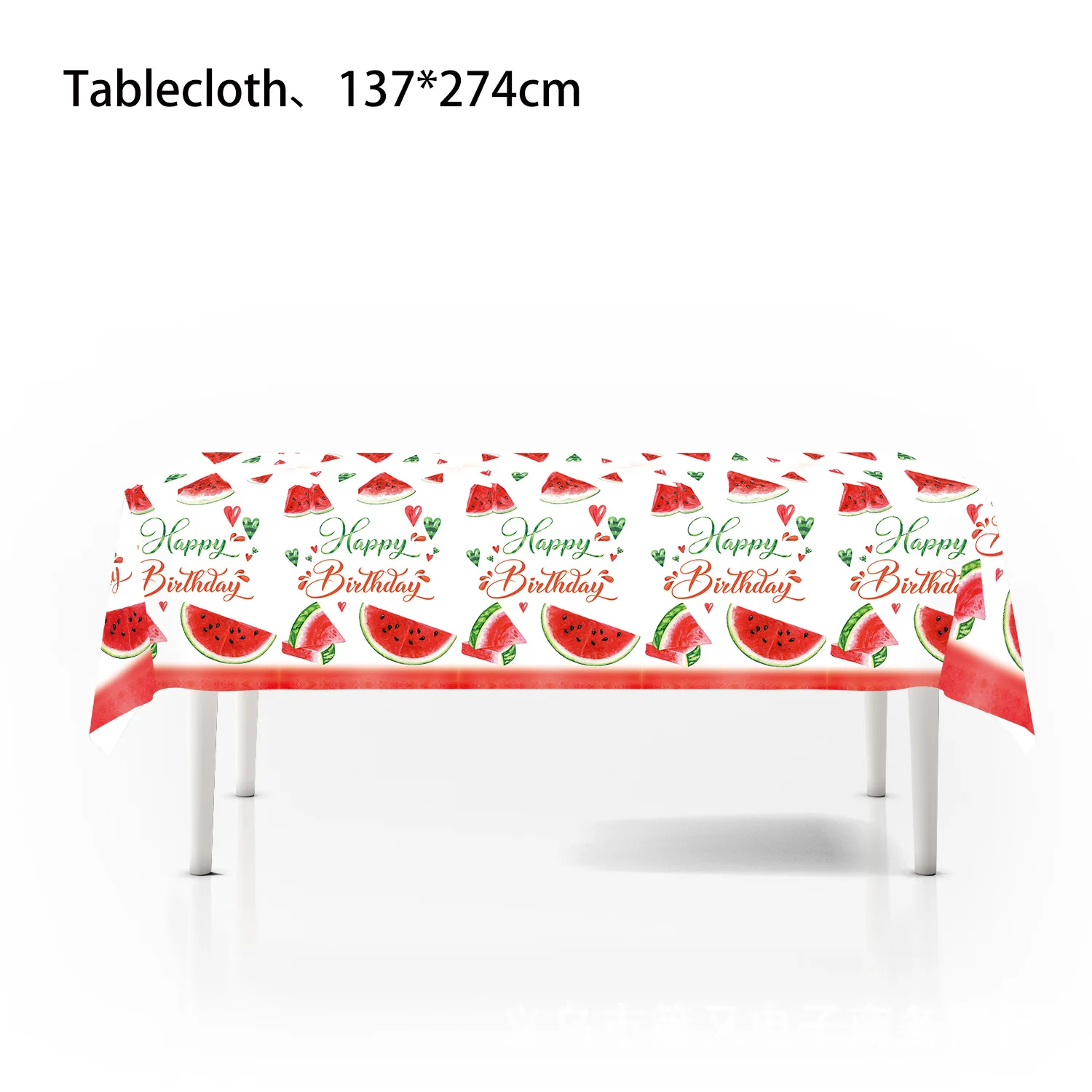 Wassermelonen-Geschirr, Kindergeburtstag, Party, Pappteller, Servietten, Strohhalme, Tassen, Dekorationen, Sommer-Partys mit Wassermelonenmotiv – Detail 11