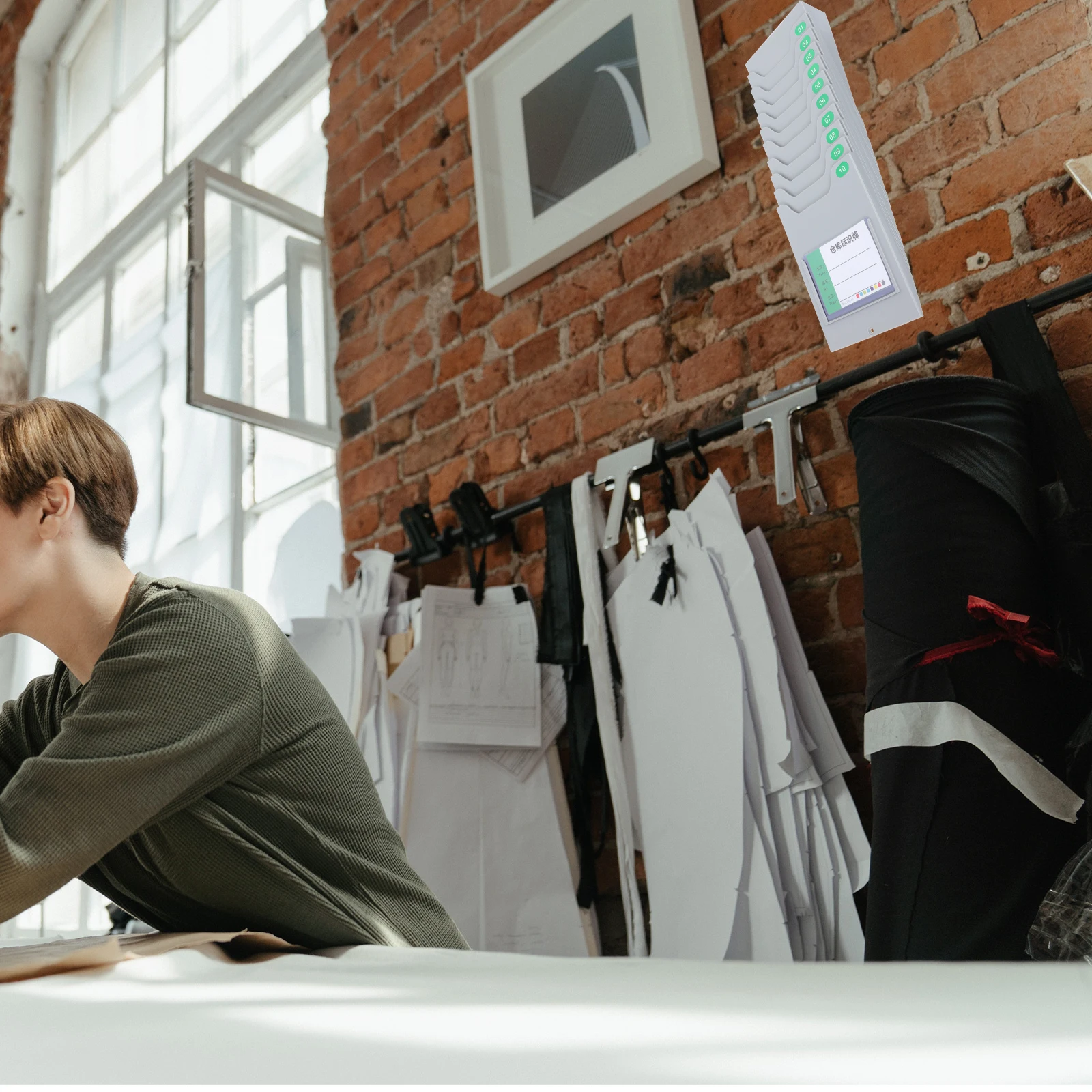 

Material Card Holder Shelf Magnetic Storage Rack for Teaching Learning Household Classification Pp Made Quality