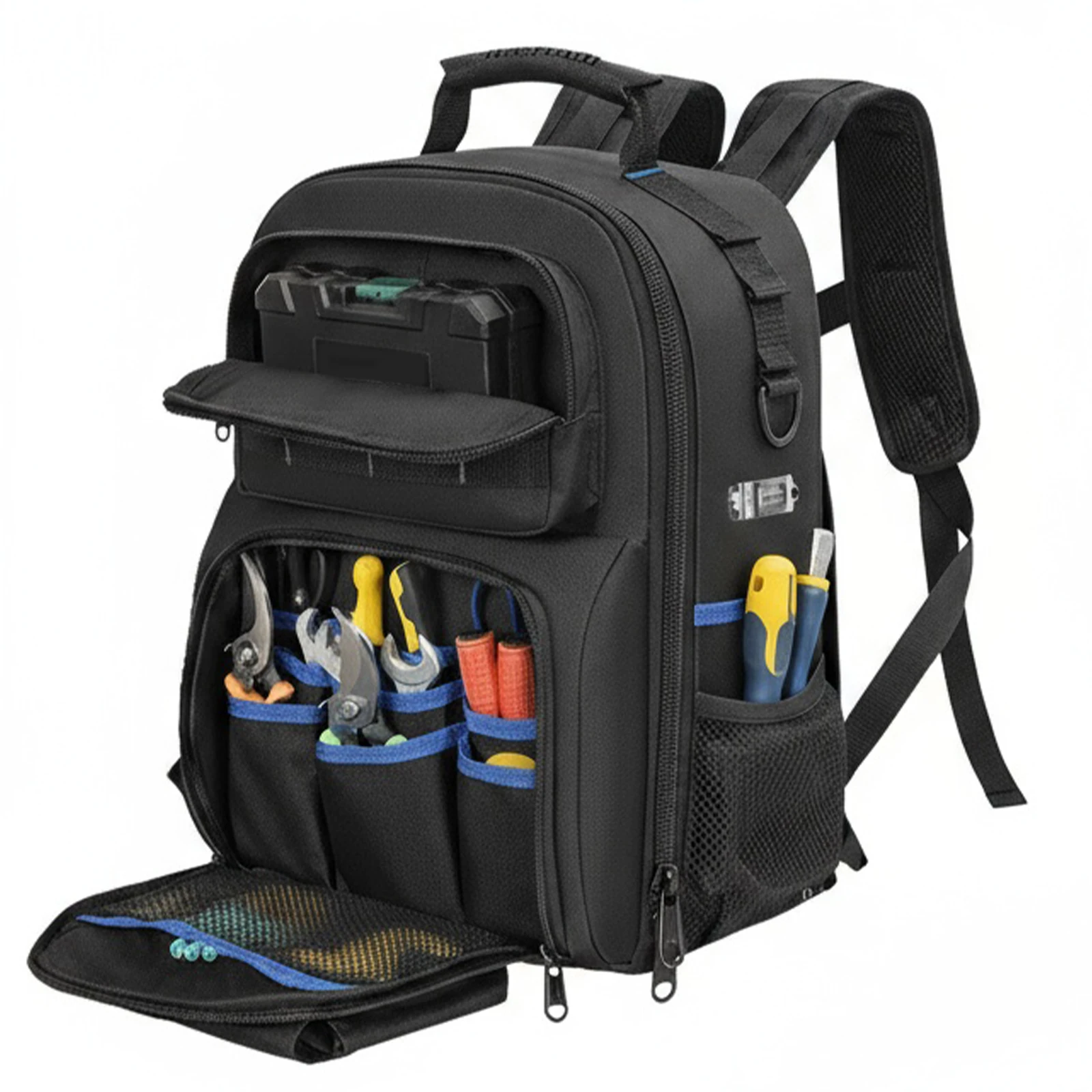heavy-duty-electrician-backpack-large-capacity-professional-work-shoulder-bag-waterproof-for-construction-contractors-plumbing