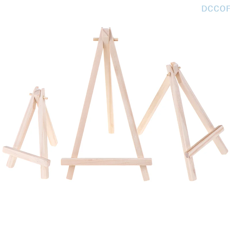 Mini Wooden Tripod Easel Display Painting Stand Card Canvas Holder