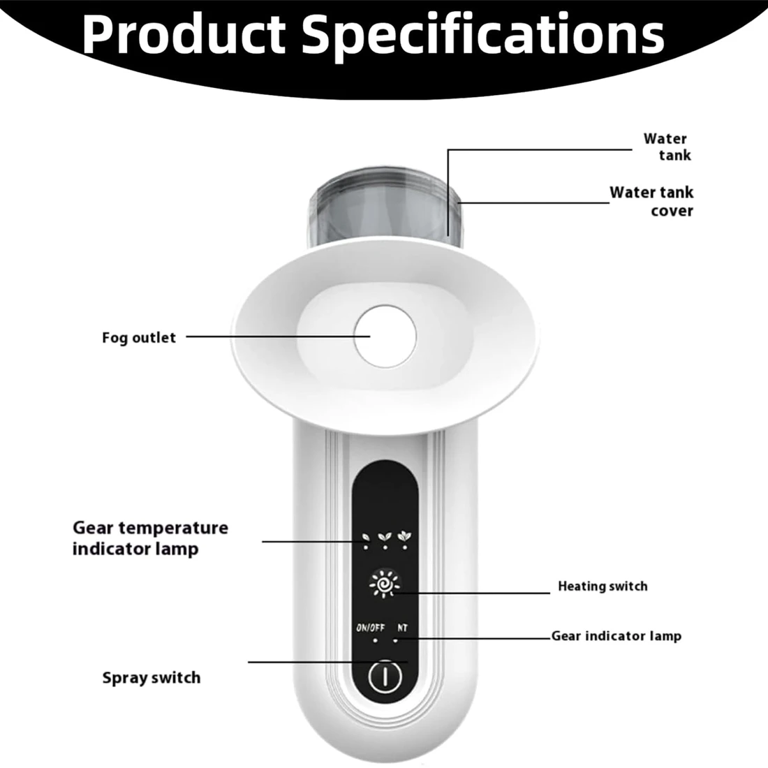 ABIT For Moisturize Eye Treatment Eye Steam Device For Dry Eye Heated Eye Steam Sprayer Eye Mister Mini Soothing Steamer