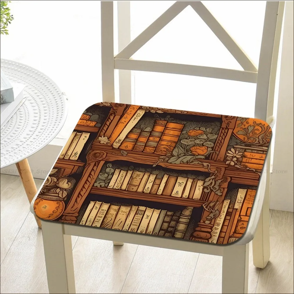 Library Books card Cushion Mat Simplicity Multi-Color Dining Chair Cushion Circular Decoration Seat For Outdoor Garden Cushions