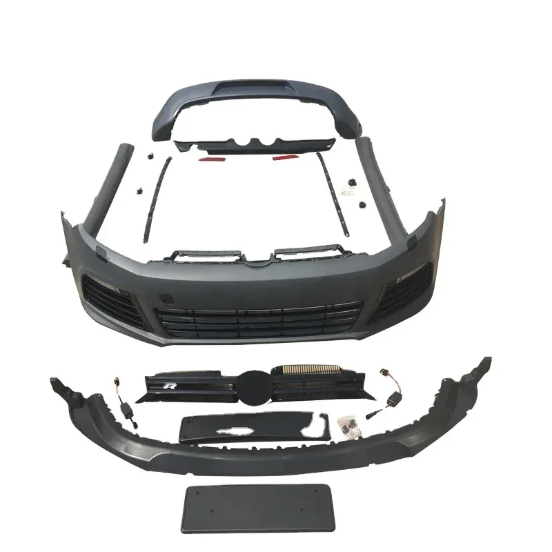 

Body Kit including Front Bumper +Rear Bumper+Side Skirt Material PP For V.W 6R