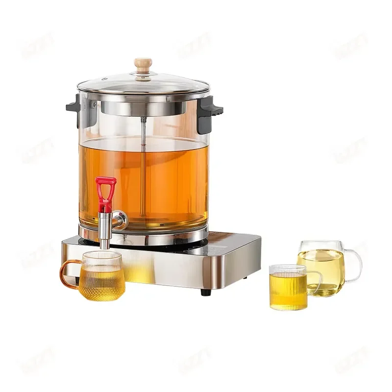 15L Automatic Tea Brewing Machine Commercial Borosilicate Glass Boiler for Catering Coffee Shop Restaurant Equipment Large
