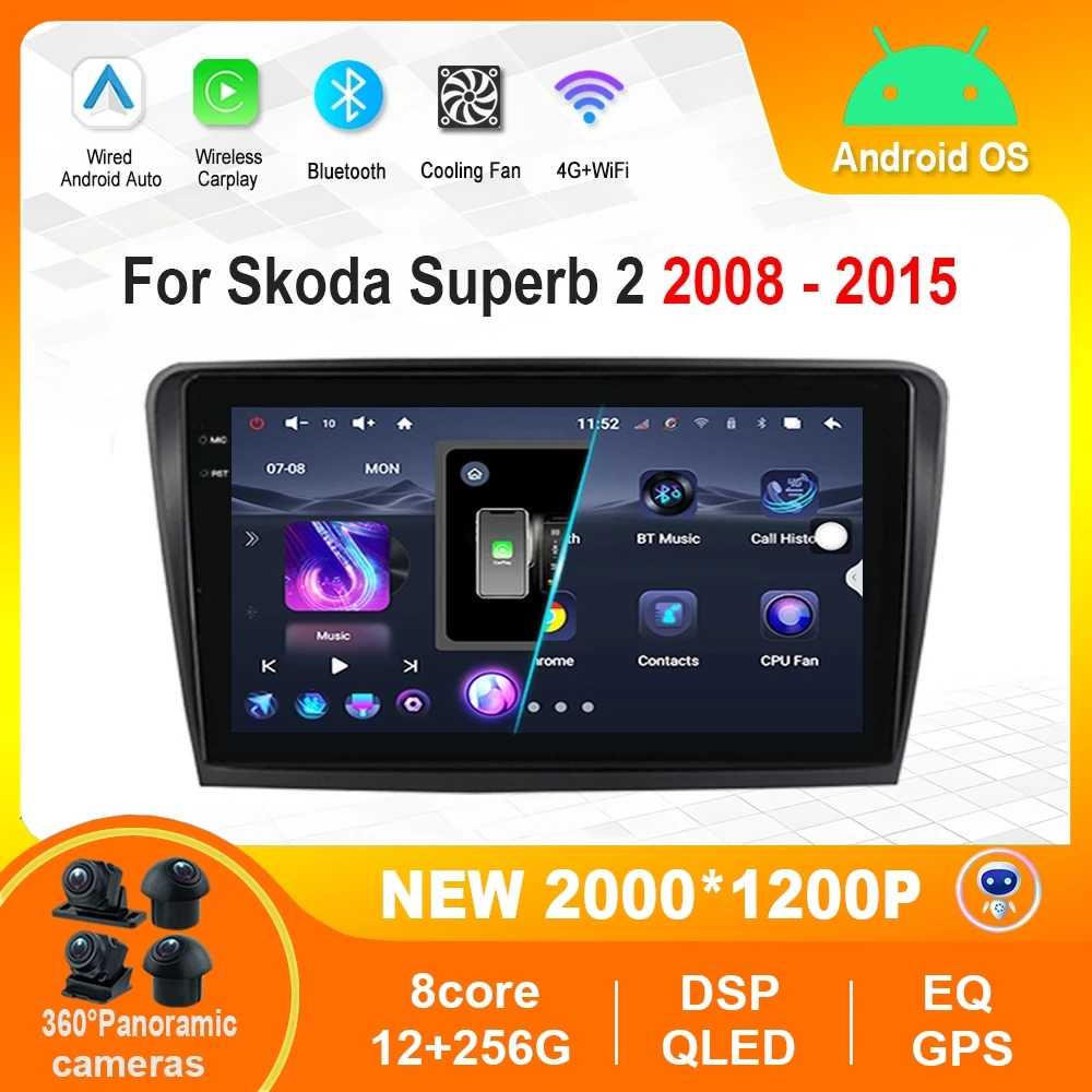 

Car Video Multimedia Player 10'' for Skoda Superb 2 2008 - 2015 Android Auto Intelligent GPS Navigation DSP Stereo Touch Screen