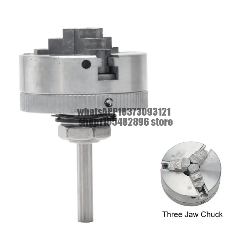Durable M12x1mm Thread 3 Jaw Lathe Chuck Aluminum Alloy 10x35mm Clamping Self Centering  Chuck  Jaw Lathe Work