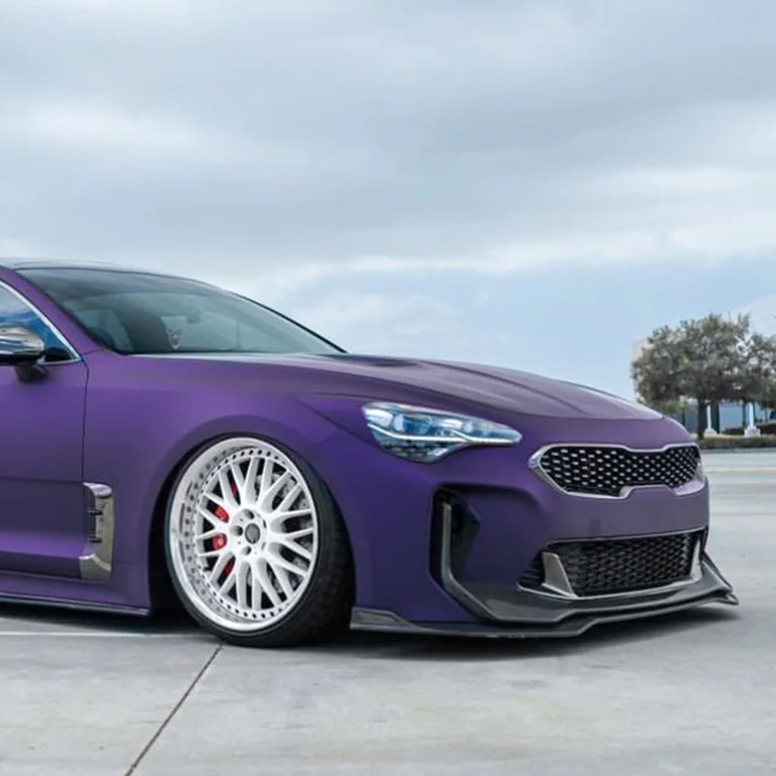 مناسبة لكيا ستينغر GT 2018-2023 القضيب الأمامي الشفة الأمامية مجرفة التعديل الخارجي