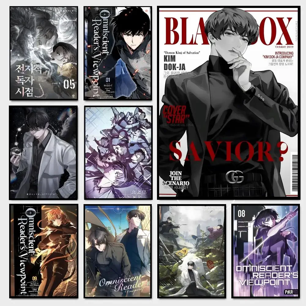 Omniscient Reader’s Viewpoint Manhwa Poster Moisture-proof Self-adhesive Decor Living Room Bedroom Party Bar Fade-resistant