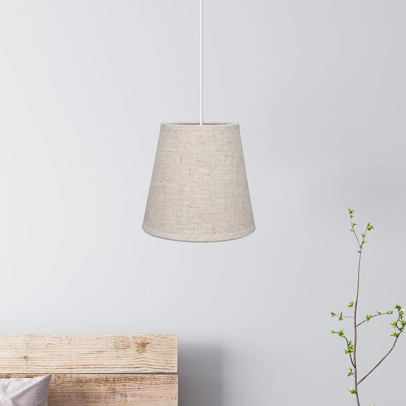 Barrel Fabric Lampshade Burlap Lamp Shade Hand Crafted Jute Cloth Lamp Cover for Desk Lamps Floor Light Bedside Lamps Decor