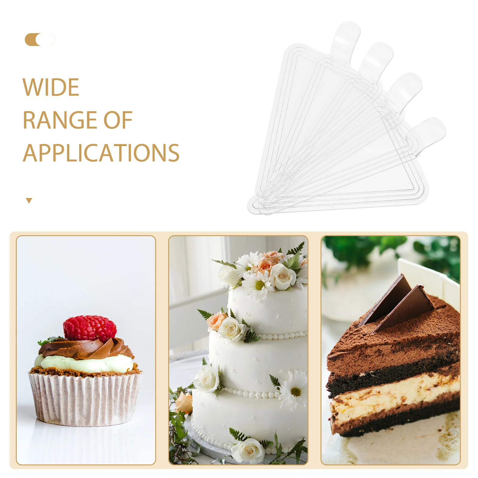 

100Pcs Reusable Cake Boards with Handle Thickened Mousse Cake Bases for Bakery Dessert Display Party Accessories Baking Tools