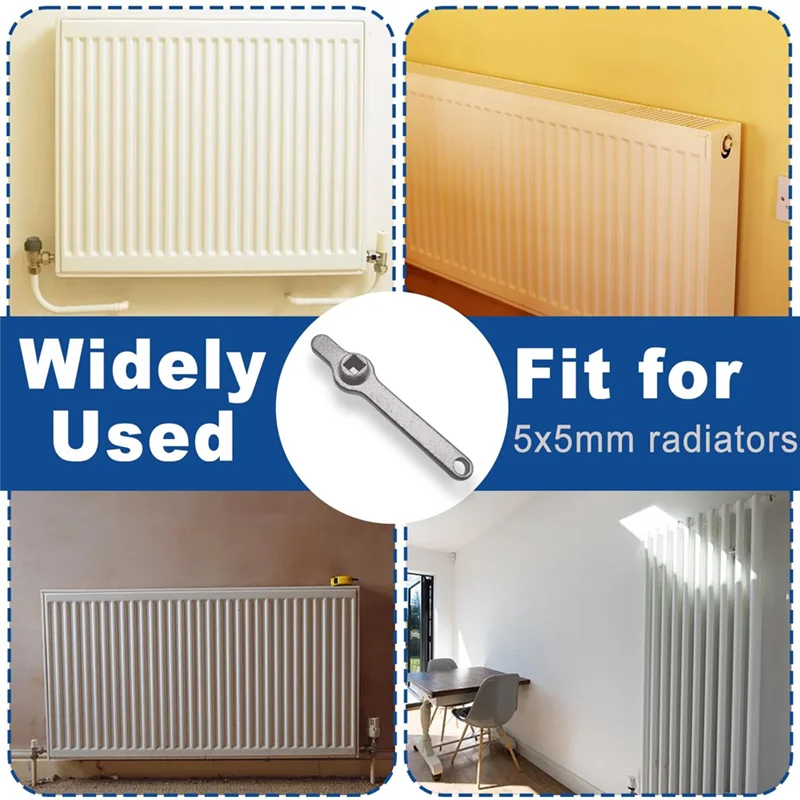 Ultra The Ultimate Radiator Key, Premium Stainless Steel Plumbing Tools, Air Outlet Handle Bleed Valve Spanner,Save Costs