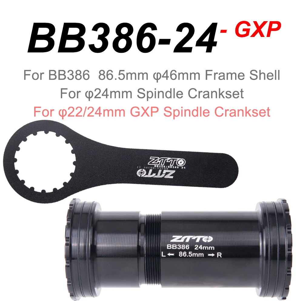 ZTTO BB386 Press Fit Bottom Bracket 24/30mm Ceramic Bearing
