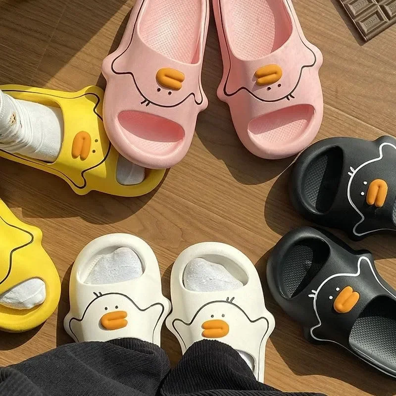 Summer Slippers Sandal Women\'s Slippers Cute Duck and Girly Indoors and Outdoors with A Non-slip Thick Sole