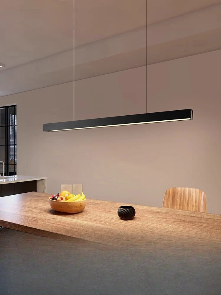 

One-word lamp restaurant chandelier, full spectrum eye protection, minimalist, dining table and bar