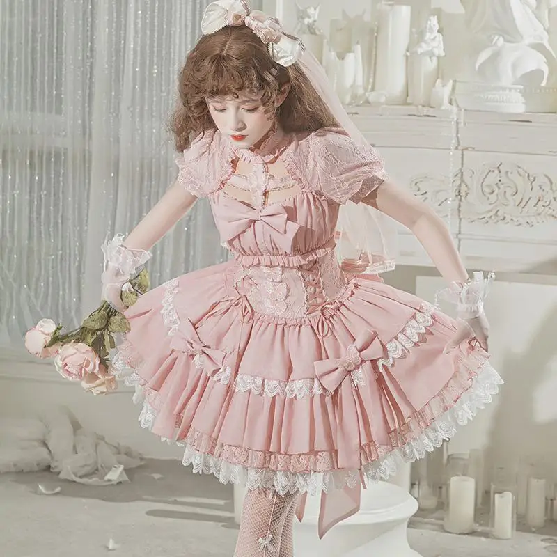 Original design op lolita Dress Everyday Cute Lolita Sweet Court vintage elegant dress