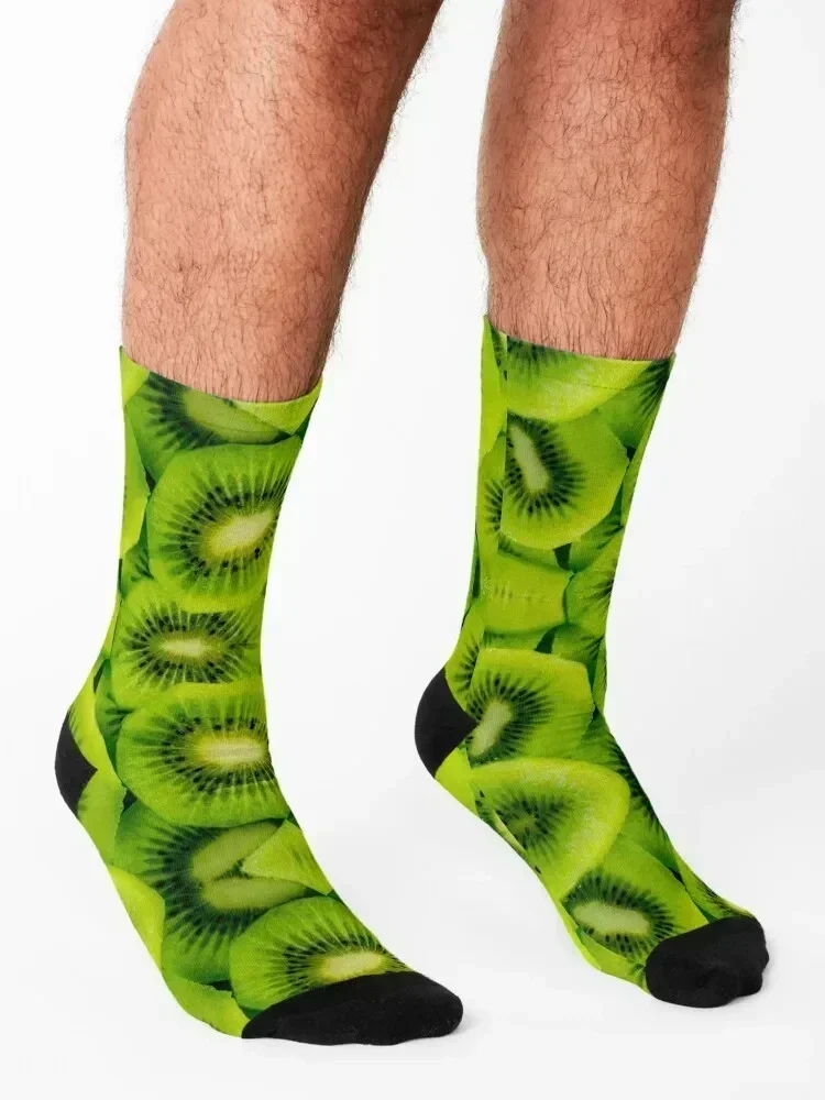 Kiwi fruit design Socks tennis colored Stockings compression Stockings Women's Socks Men's