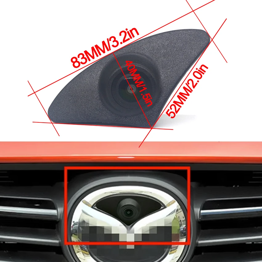 AHD 1080P Fisheye CCD Car Front View Parking Positive Logo Camera For Mazda 6 M6 Atenza CX-5 CX5 2013~2015 2016 2017 2018 2019