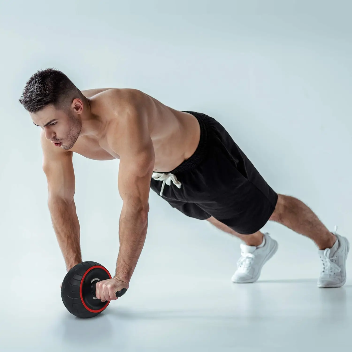 

Роликовые колеса для пресса - тренировочное оборудование для брюшного пресса в домашних условиях, тренажерного зала, роликовые колеса для брюшного пресса с автоматическим отскоком