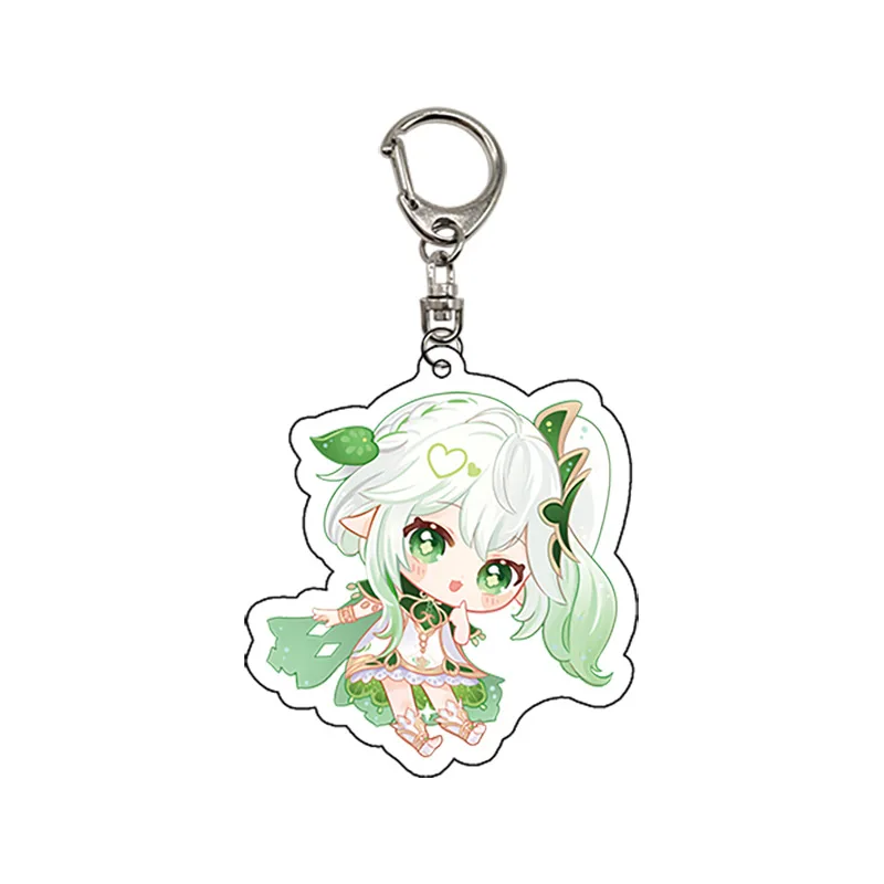 Game Genshin Impact Keychain Nahida Cosplay Key Chain Lesser Lord Kusanali Backpack Pendant Acrylic Accessory Christmas Gifts