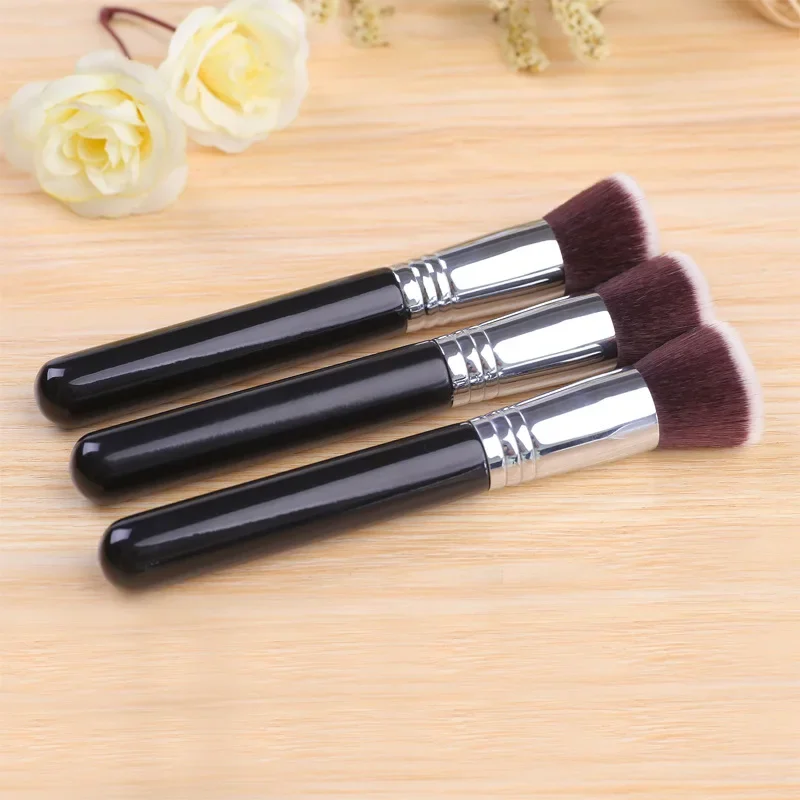 Single Flat Head Liquid Foundation Brush Oblique Flat Head Loose Powder Foundation Brush Beauty Tool Makeup Brush Beauty