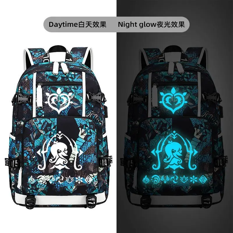 Anime Genshin Impact Merchandise Zhongli Funi Na Unisex Middle And High Wanderer Xianglong Venti Elementary School