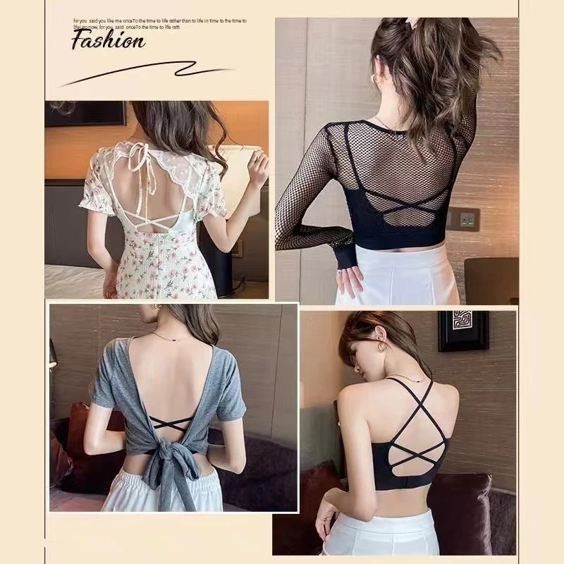 Sexy Beautiful Back Women\'s Bra Without Steel Ring Anti-light Gathering Breathable And Comfortable Sling Ladies Underwear
