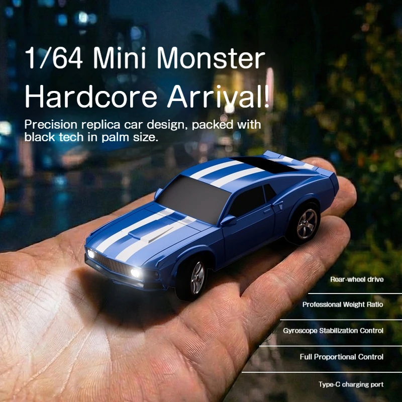 

Радиоуправляемая машинка Volantex 1:64, миниатюрная, 2.4G, полнопропорциональная, высокоскоростная, для дрифта, с гироскопом, настольная игрушка, подарок на день рождения для детей