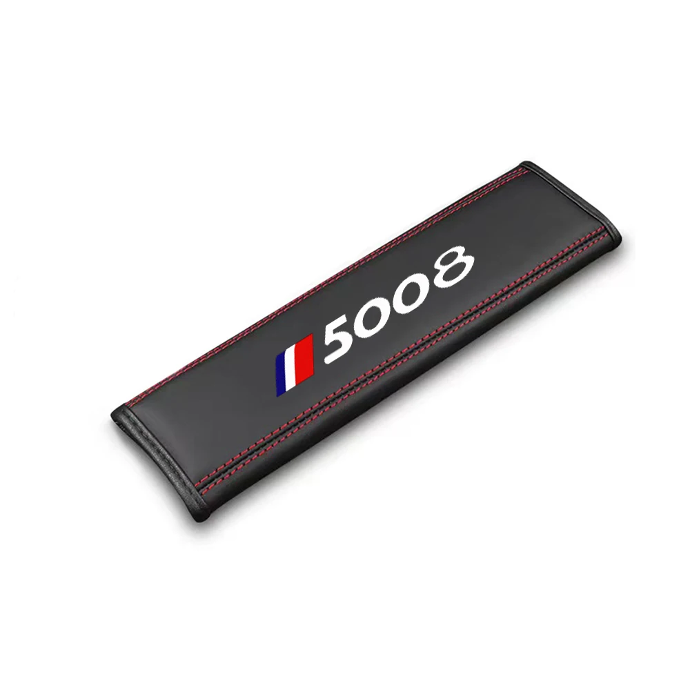 1Pcs Car Seat Belt Shoulder Protector Cover Safety Belt Padding Pad for Peugeot 2008 3008 4007 5008 Car accessories view 6