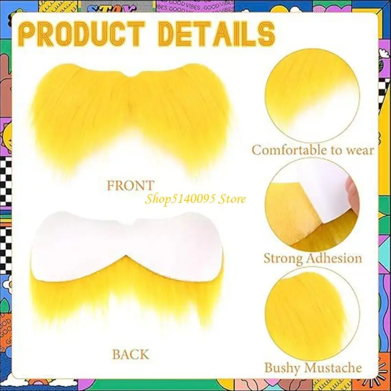 DXAE chapeau moustache floue avec barbe en peluche pour adultes enfants accessoire Costume jeu rôle