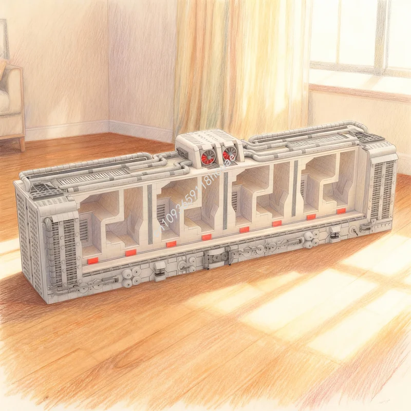 2623pcs MOC SW Narkina 5 Imperial Prison Complex Star Battle Model Building Christmas Gift Toys Blocks Construction Idea Brick