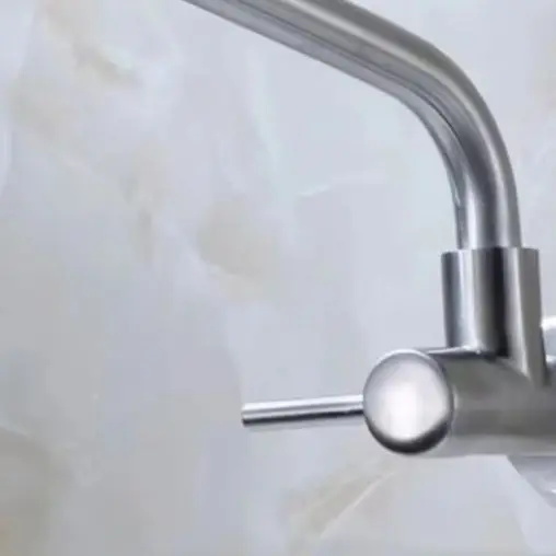 

1pcs Wall Kitchen Faucet Water Purifier Single Lever Hole Tap Cold Kitchen Sink Faucet For Washing Vegetables ﻿