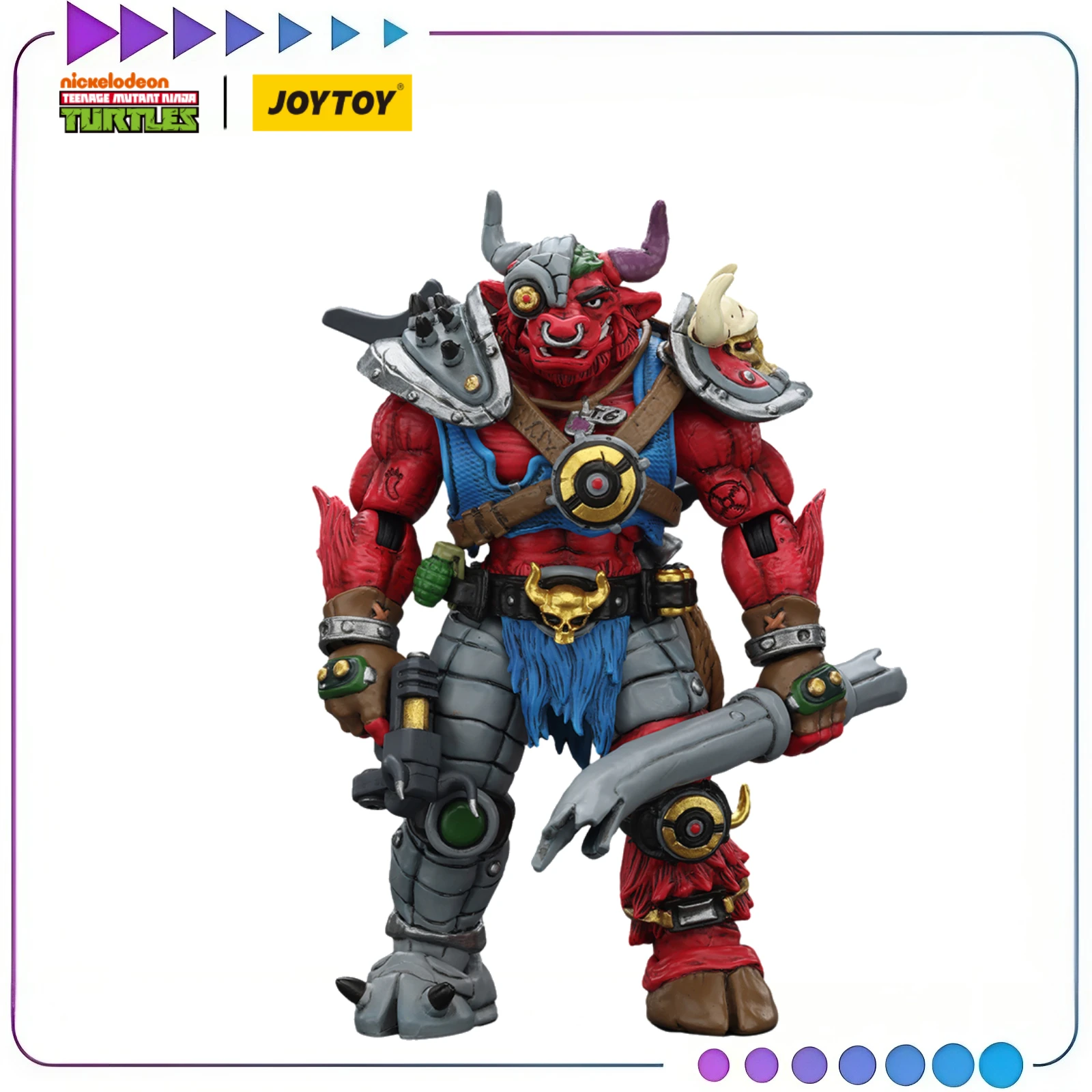 

【Original】JOYTOY 1/18 Action Figure TMNT-Groundchuck Model Doll