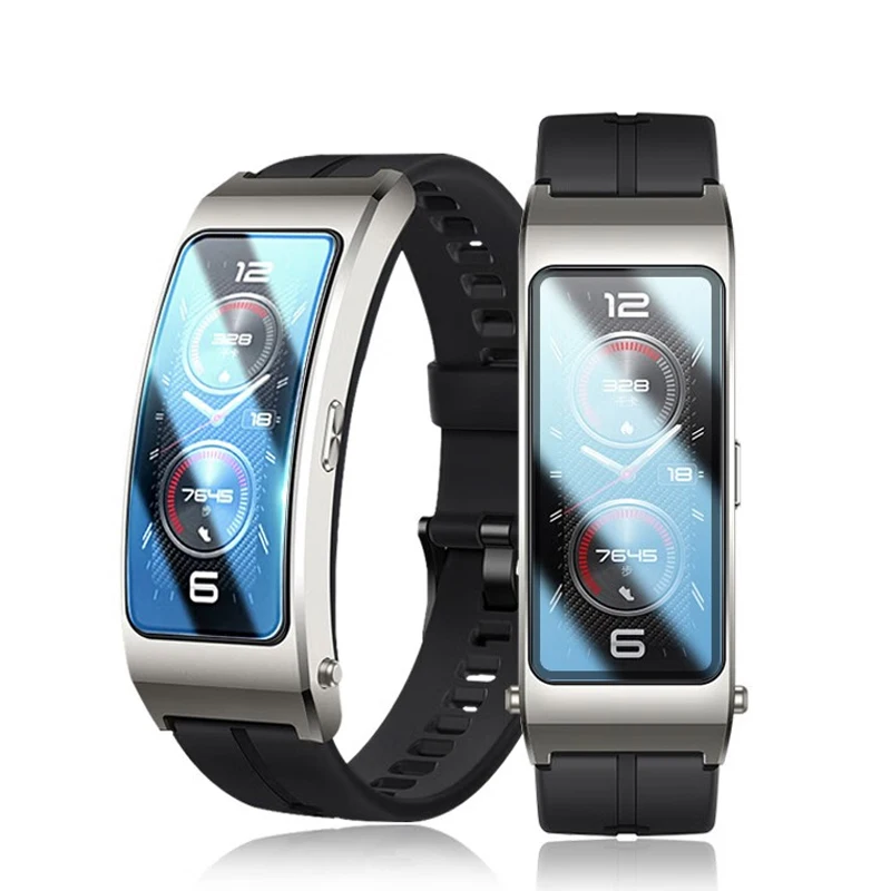 طبقة حماية ذات حافة منحنية لهاتف هواوي باند B6/B7 سوار ساعة ذكية ملحقات واقي شاشة رفيع للغاية (وليس زجاج)