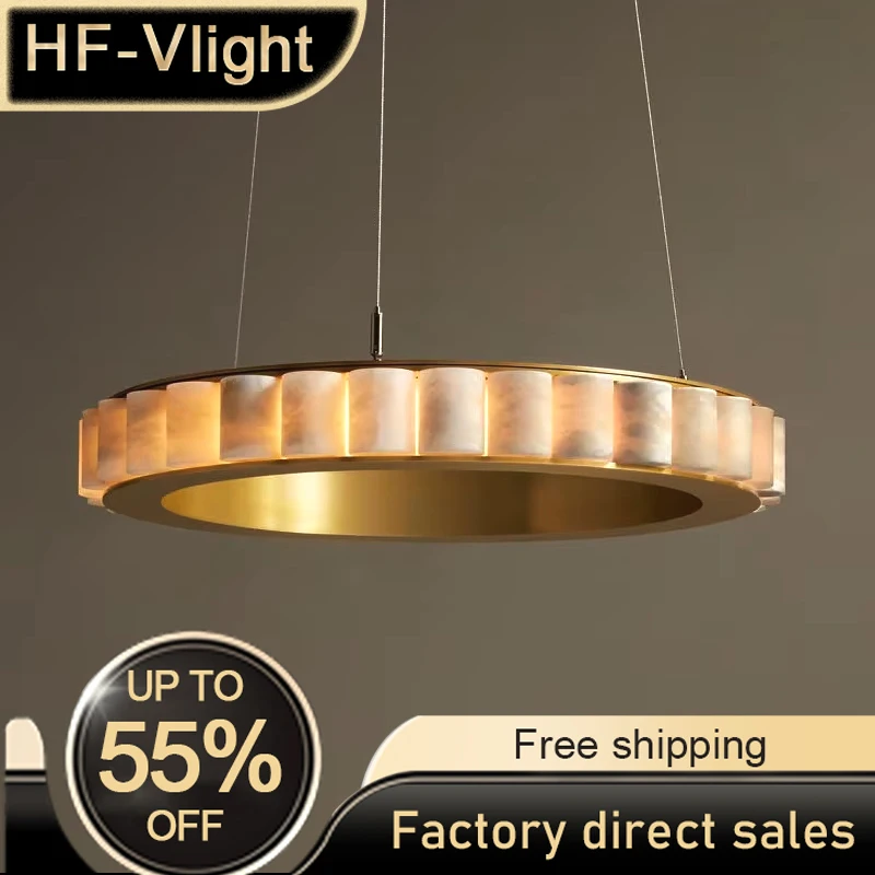 

Postmodern Gold marble shade ceiling chandelier Light,Luster Lamp hanging for living room Nordic Pendant Decoration,Dimmable