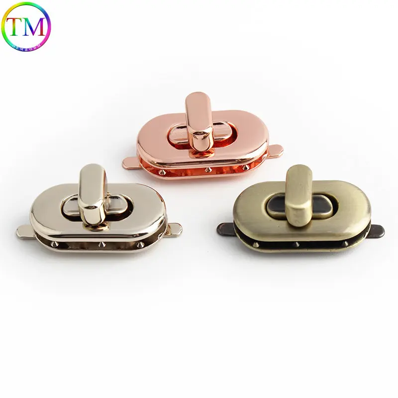 

1-10 Pieces 3 Colors Metal Buckle Turn Locks Clasp Craft Clasp Turn Twist Clasps Closure Leather Decorative Clasps For Diy bags