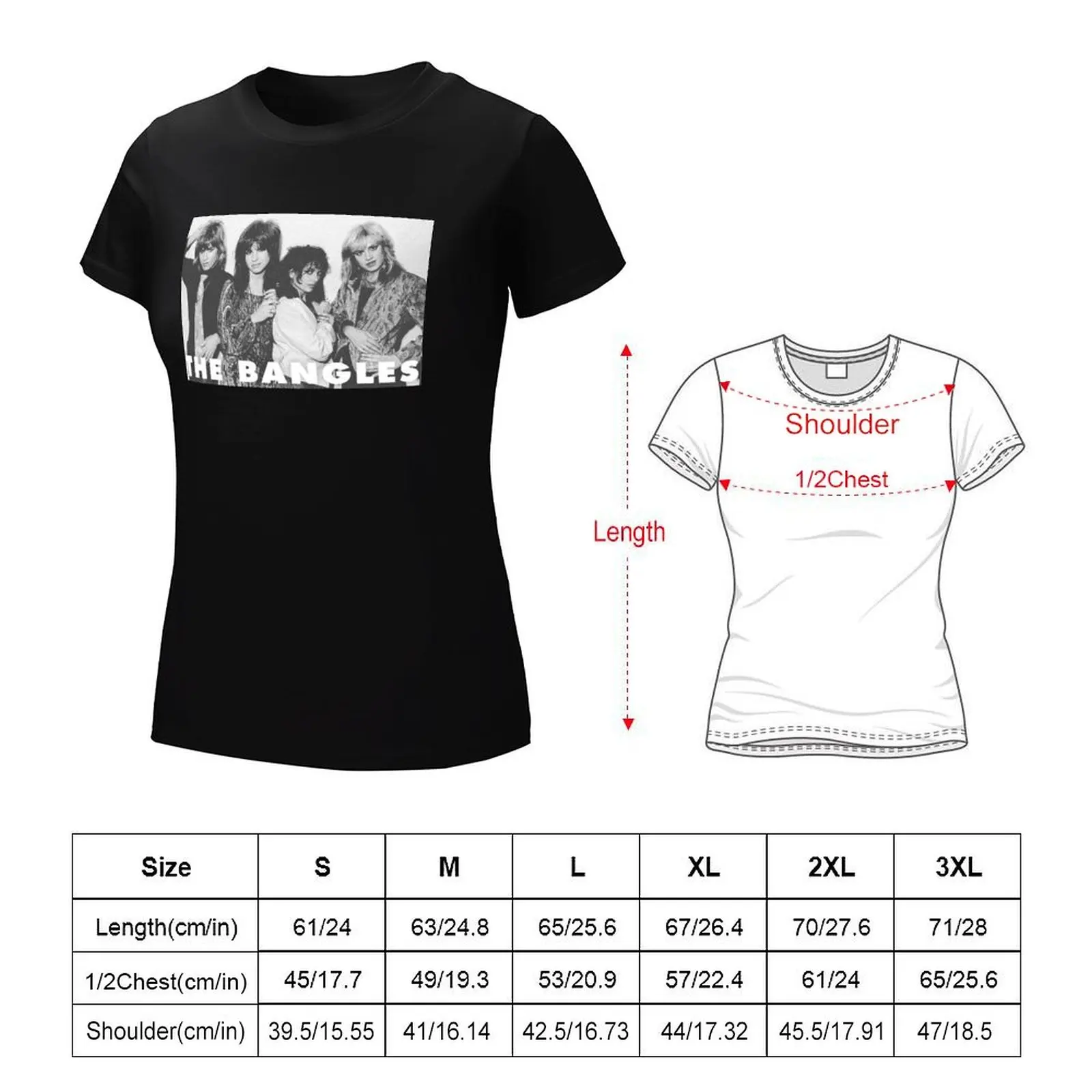 Camiseta Retro The Bangles para mujer, camisetas gráficas, ropa estética superior de verano