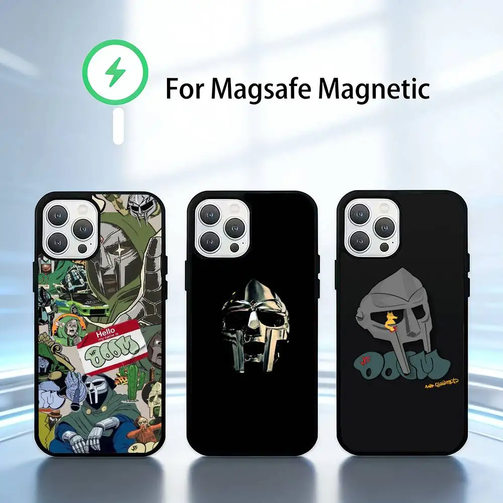 

MF-DOOMs-Rapper Phone Case For iPhone 14,16,15,13,17,12,Plus,Pro,Max Magnetic For Magsafe Frosted Cover