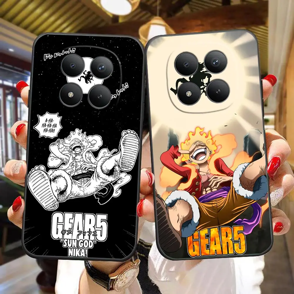 Phone Case For Xiaomi Redmi Note 15 14 13 12 12S 11 11T 11S 10 10S 9 Pro PLUS TPU DIY Funda Shell Cover Gear 5 Luffy One P-Piece