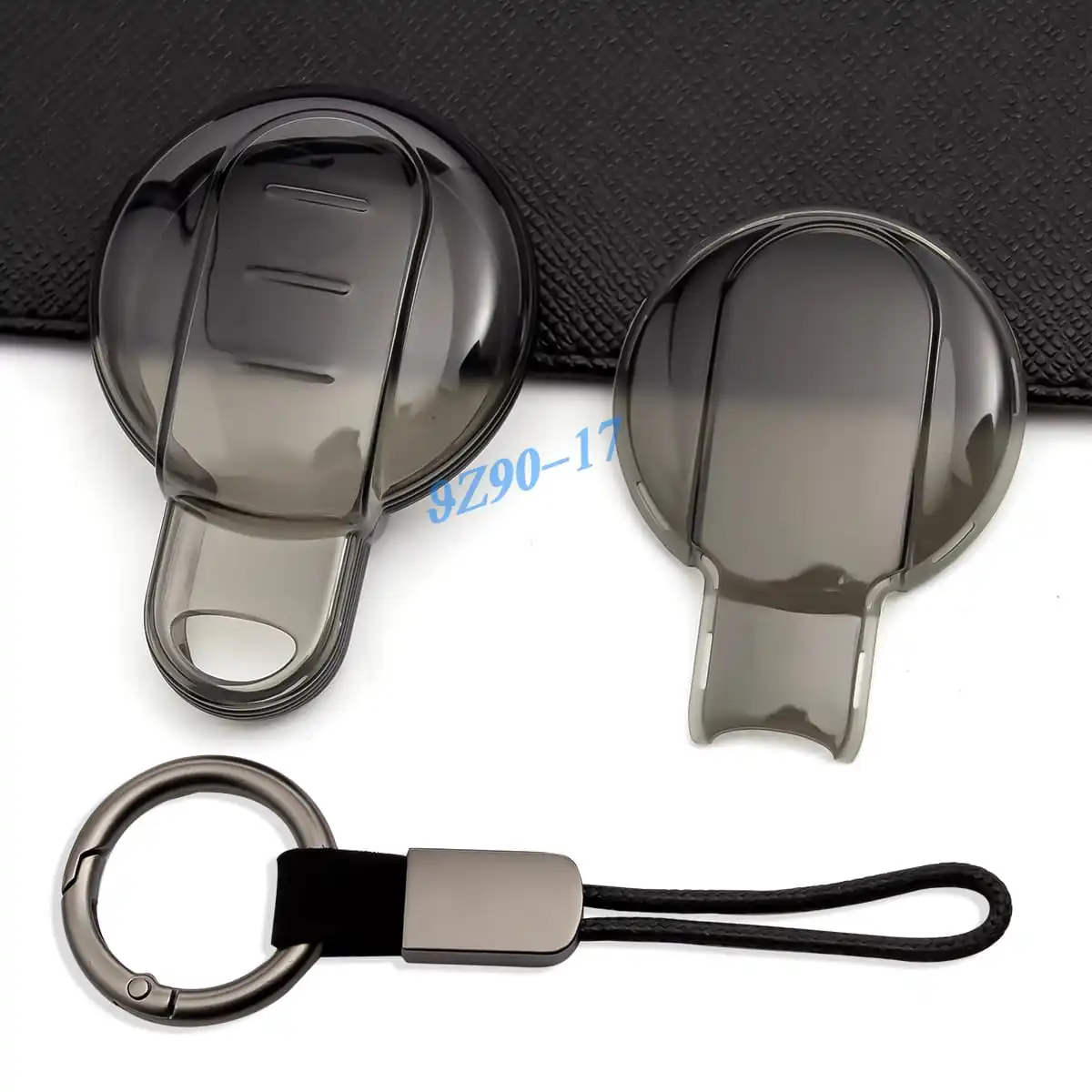 Clear Transparent Black TPU Car Smart Key Cover Case For Mini Cooper S One Countryman Clubman F54 F55 F56 F57 F60 2017-2022 2023 - view 6