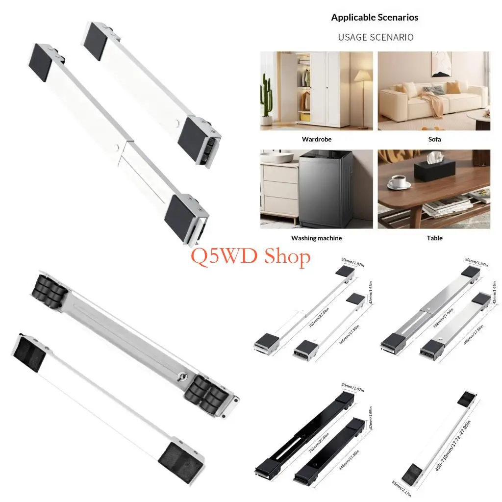 Q5WD 360 Degree Rotating Casters Appliance Moving Base For Easy Relocation