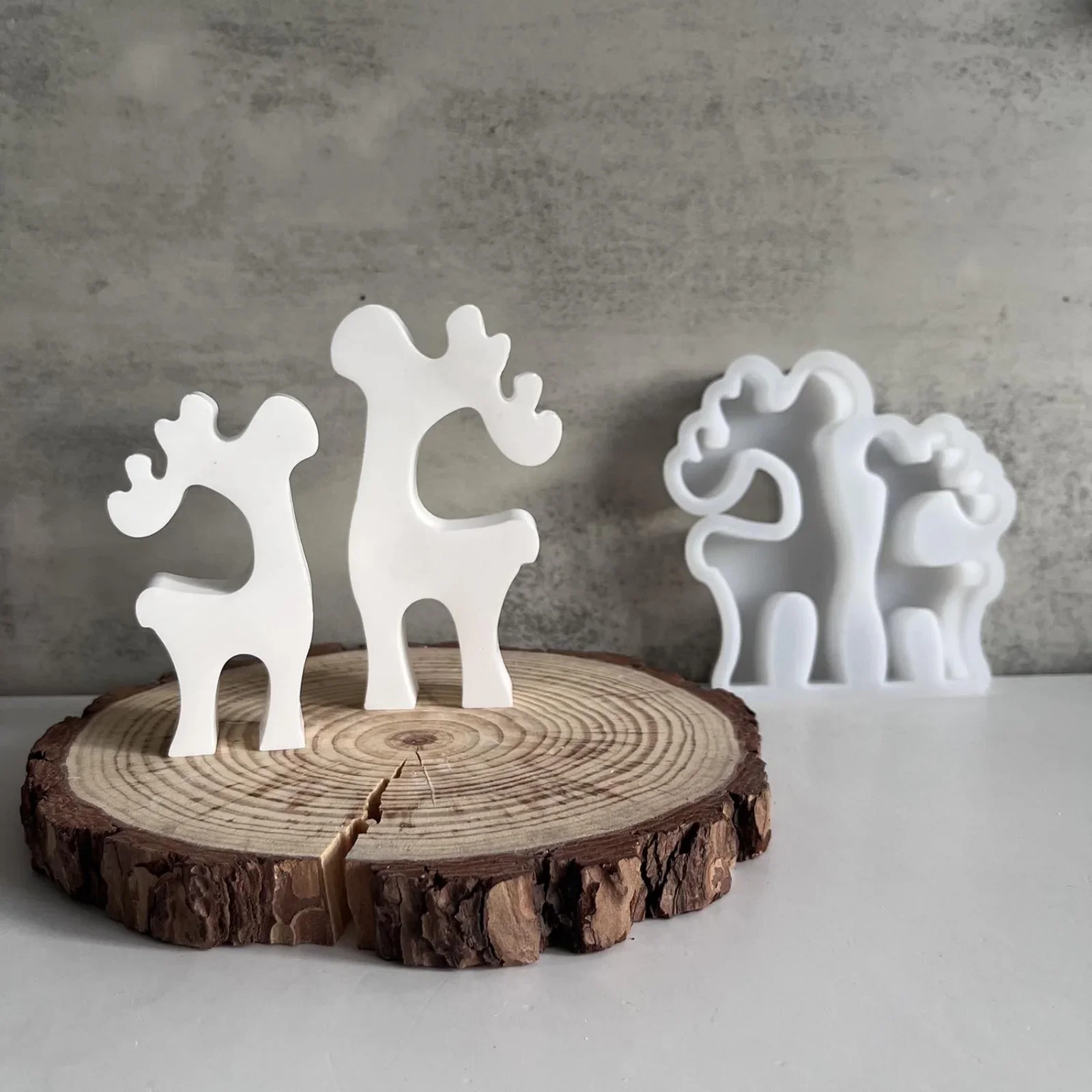 

Christmas Ornament Silicone Mold DIY Penguin/Snowman/Elk/Christmas Tree Resin Gypsum Molds Animal Shape Aroma Car Decor Handmade