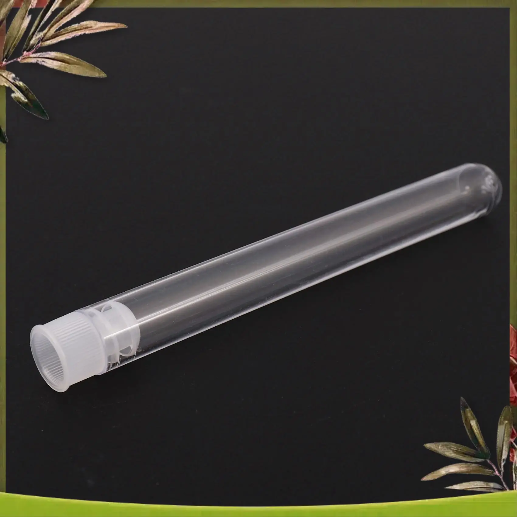 

New-500Pcs Clear Plastic Test Tube With Cap 12X100mm U-Shaped Bottom Long Transparent Test Tube Lab Supplies