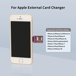 IPhone 5/6/7/8/X用SIMカードアダプター,Android電話コネクター,nano SIMカードリーダー,携帯電話アクセサリー