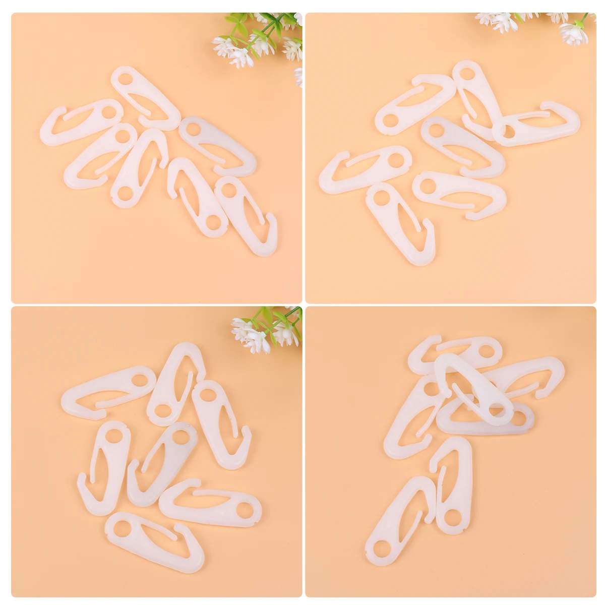 

8 pcs Nylon Flagpole Snap Hooks Heavy Duty Outdoor Clips Uv Resistant 4-5 Level 10Mm Compatible Accessories For Flags Curtains