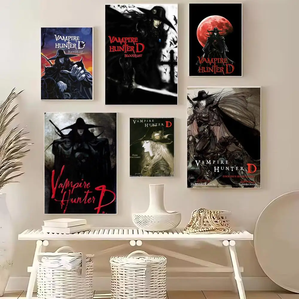 Anime V-Vampire Hunter D Poster PP Wall Decor Posters Celebrity Art Prints Aesthetic Wall Art Bedroom Office Home Gift