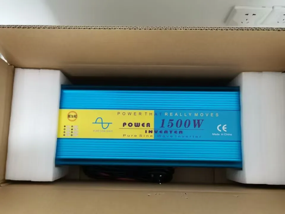 emergency ups 1500W DC 12V TO AC 220V 50HZ PURE SINE WAVE inverter