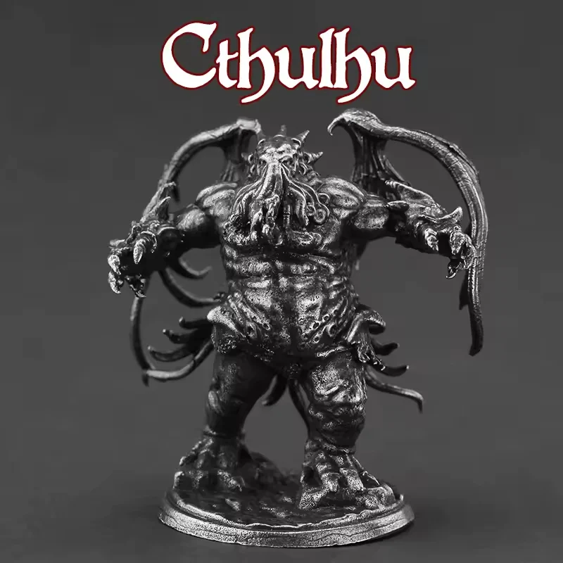 Alloy Cthulhu Horror Figure for Car Dashboard Decor Role Playing Game Miniature Statue Desktop Art Collectible Toy Gift for Men