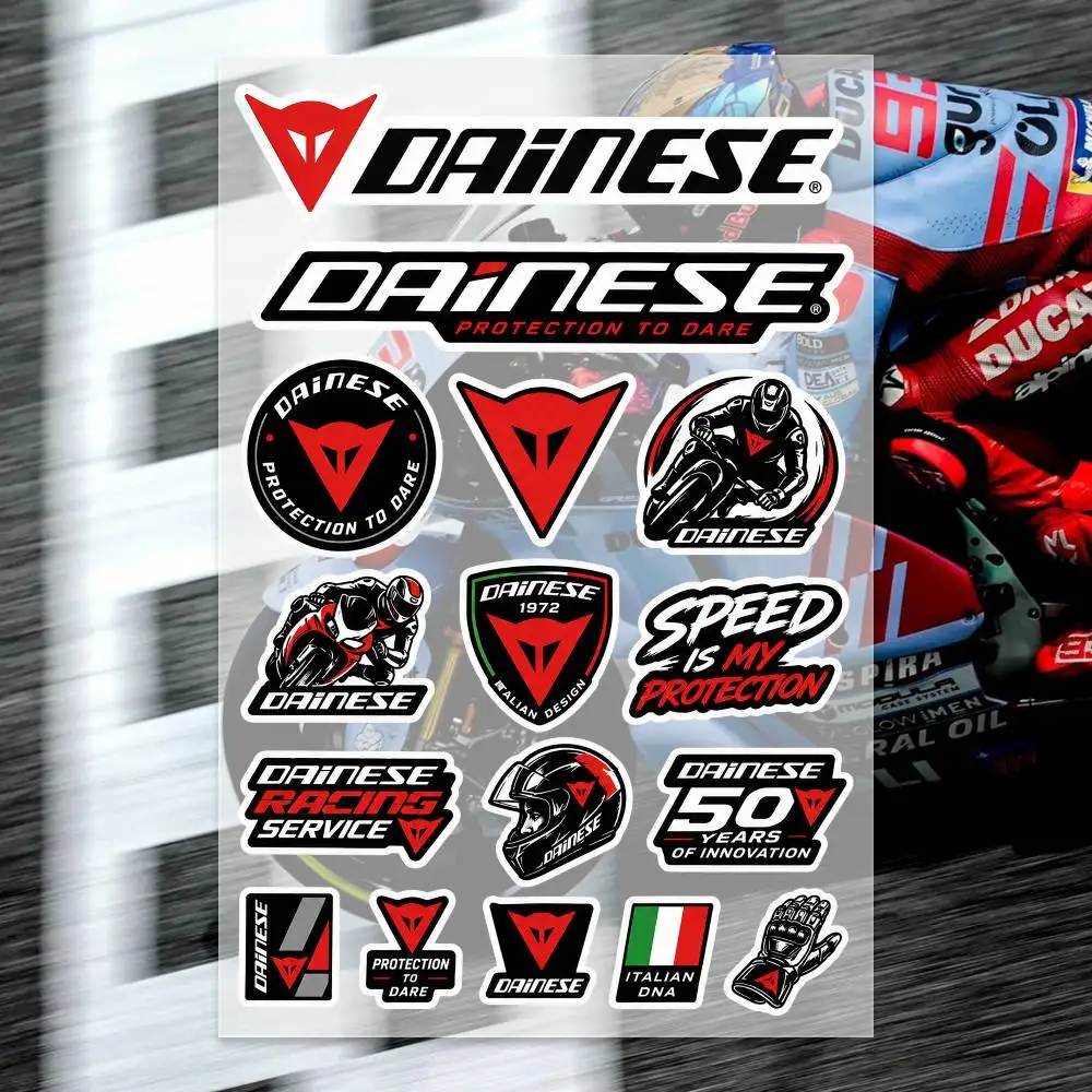 D-DAINESE  Decal Set High Quality Printed and Cut Stickers Motorcycle Sticker