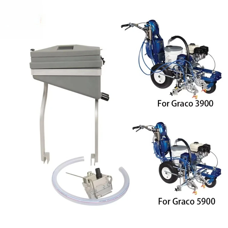 Airless Line Stripers 277064 244065 Bead System Cold Paint Road Marking Machine Reflective Glass Bead Distributor
